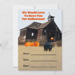 Inbjudan till halloween fest