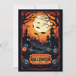 Inbjudan till halloween fest