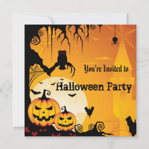 Inbjudan till halloween fest