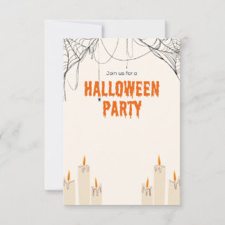 Inbjudan till halloween fest
