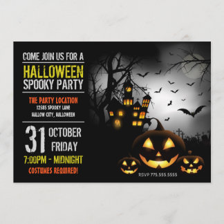 Inbjudan till halloween fest