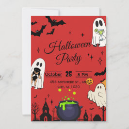 Inbjudan till halloween fest