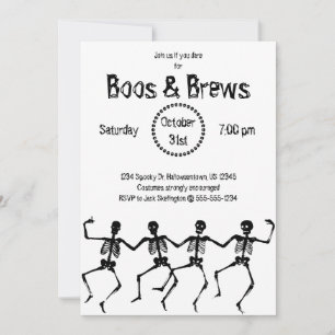 Inbjudan till halloween fest - Boon and Brews