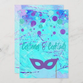 Inbjudan till Halloween fest Costumes and Cocktail