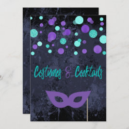 Inbjudan till Halloween fest Costumes and Cocktail