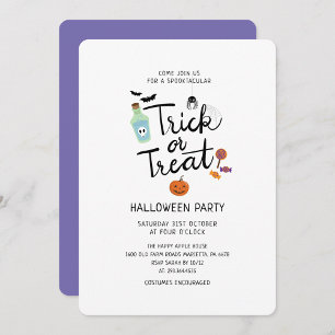 Inbjudan till Halloween fest Ghost Black Cat Fladd