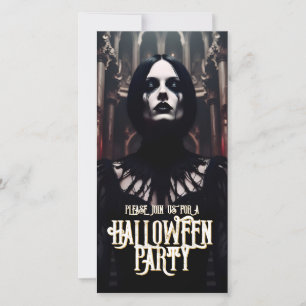 Inbjudan till halloween fest - gotisk Mörk