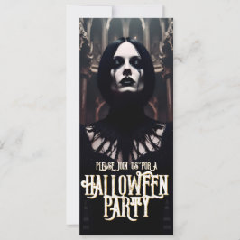 Inbjudan till halloween fest - gotisk Mörk
