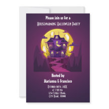 Inbjudan till Halloween fest i hushållet