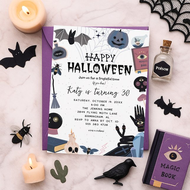 Inbjudan till halloween fest - inbjudan att lämna  (Skapare uppladdad)