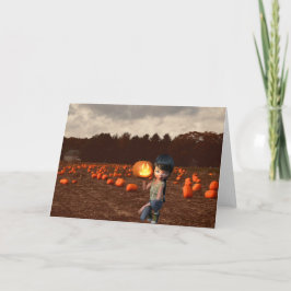 Inbjudan till halloween fest. Kort