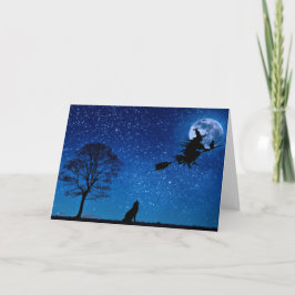 Inbjudan till halloween fest. Kort