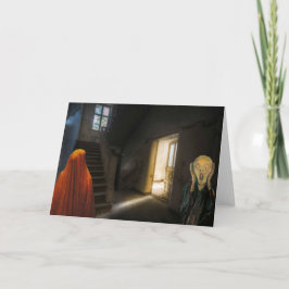 Inbjudan till halloween fest. Kort