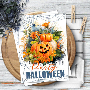 Inbjudan till halloween fest med Roligt Pumpkins