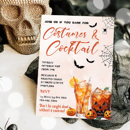Inbjudan till Halloween fest om kostnadsbelastning