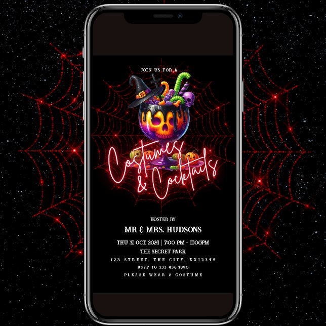 Inbjudan till Halloween fest om kostnadsbelastning (Skapare uppladdad)