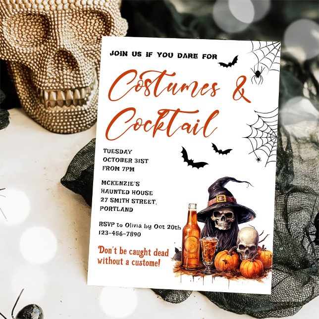 Inbjudan till Halloween fest om kostnadsbelastning (Skapare uppladdad)