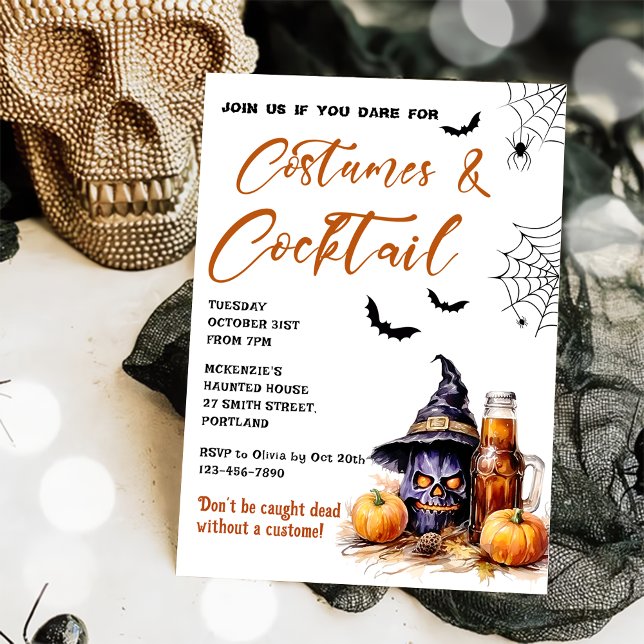 Inbjudan till Halloween fest om kostnadsbelastning (Skapare uppladdad)
