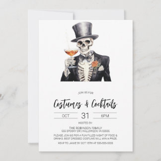 Inbjudan till Halloween fest om kostnadsbelastning