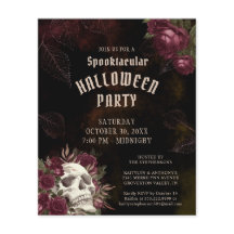 Inbjudan till Halloween fest Skull Ro i budgeten
