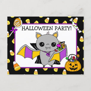Inbjudan till halloween fest till Fladdermus Holdi