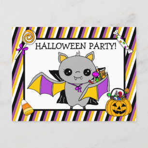 Inbjudan till halloween fest till Fladdermus Holdi