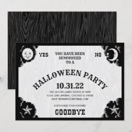 Inbjudan till Halloween fest till spritnämnden