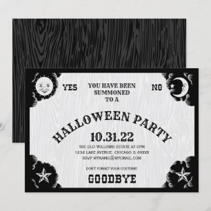 Inbjudan till Halloween fest till spritnämnden