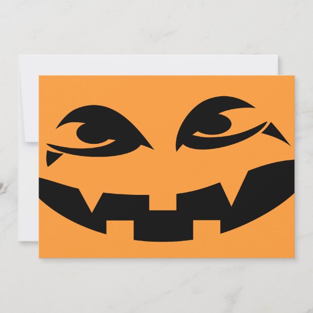 Inbjudan till Halloween fest - Vampyre Pumpkin (Framsida)
