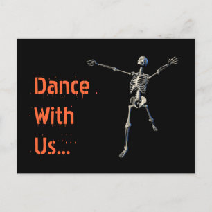 Inbjudan till halloween fest-vykort vykort