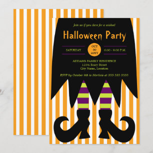 Inbjudan till Halloween fest Witch