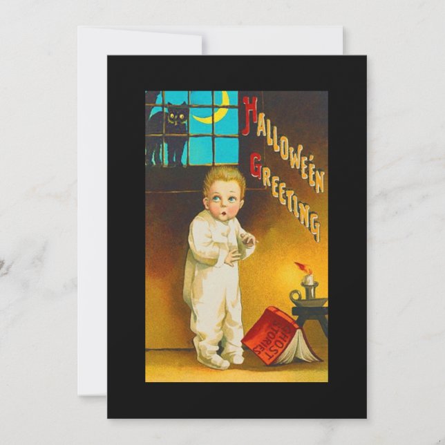 Inbjudan till Halloween Ghost-artiklar (Framsida)