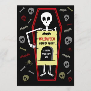 Inbjudan till Halloween-skräckpartiet