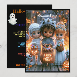 Inbjudan till Halloweenfest med kostymplikt
