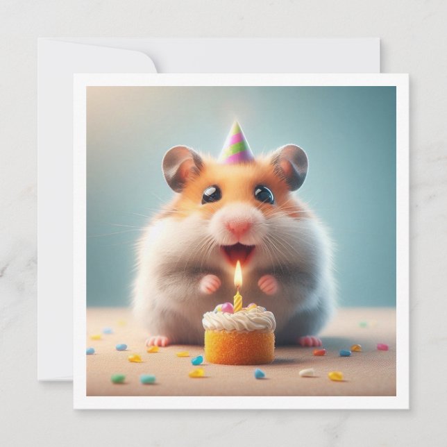 Inbjudan till Hamster ätkaka (Framsida)
