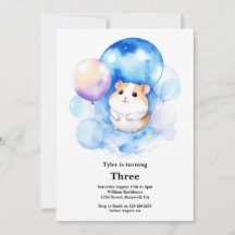 Inbjudan till Hamster Birthday