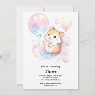Inbjudan till Hamster Birthday