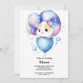 Inbjudan till Hamster Birthday