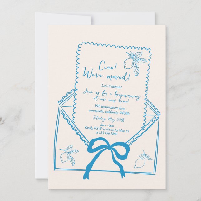 Inbjudan till Hand plockade Lemon Houseworkteknik (Framsida)