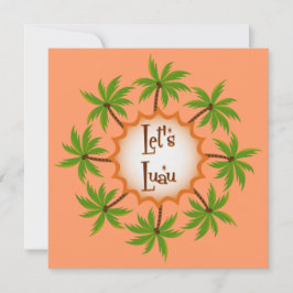 Inbjudan till Handflatan Circle Luau