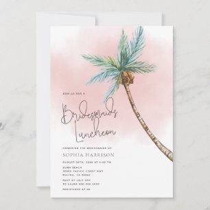 Inbjudan till Handflatan Träd Bridesmaids Luncheon