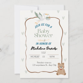 Inbjudan till handjur av spädbarn för spädbarn