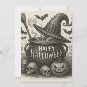 Inbjudan till Happy halloween Cauldron