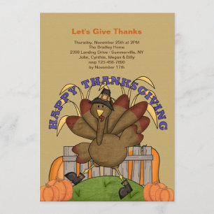 Inbjudan till happy thanksgiving Turkiet
