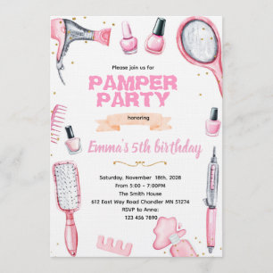 Inbjudan till hår- och nagelparty