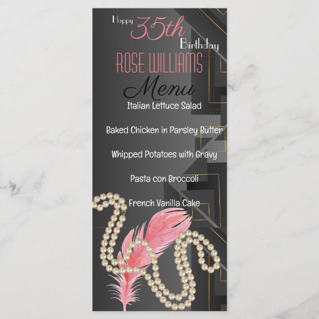 Inbjudan till Harlem Renaissance på födelsedagen (Framsida)