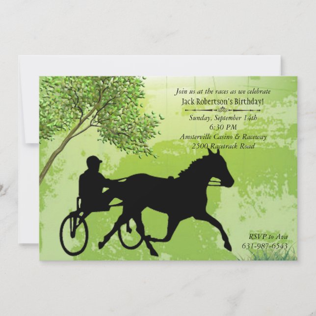 Inbjudan till Harness Tävling (Framsida)