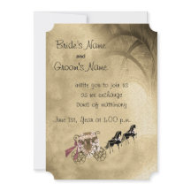 Inbjudan till häst och bröllop