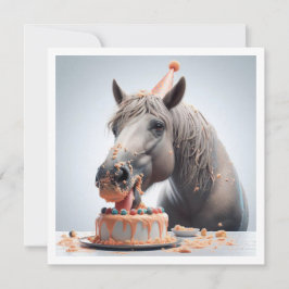 Inbjudan till hästätkakor på födelsedagen, Horse L
