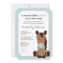 Inbjudan till Hästpojke Shower